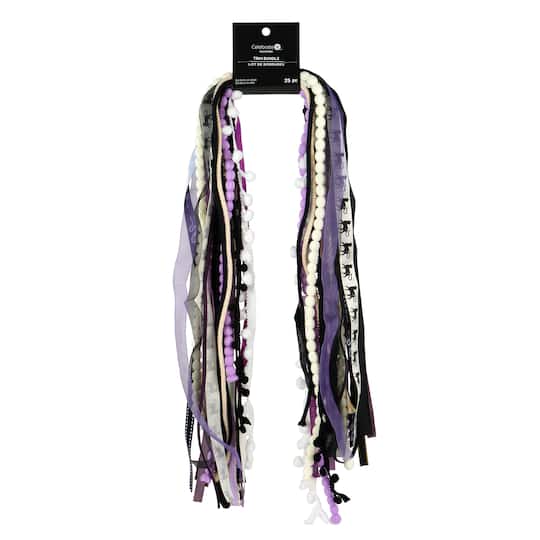Purple, Black & White Halloween Trim Bundle, 25ct. by Celebrate It™